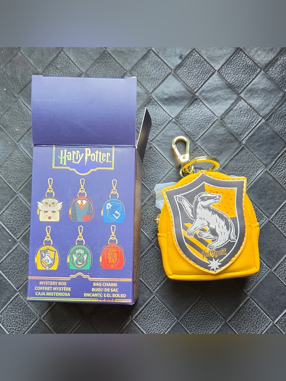 Loungefly Harry Potter Hufflepuff Mini Backpack Keychain